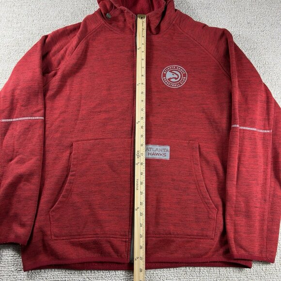 G-III Atlanta Hawks Hooded Jacket Red Gray Men’s Size XL - Picture 4 of 7